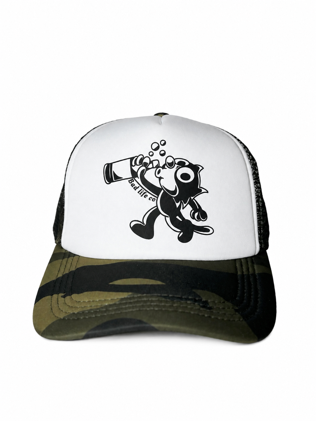 Camo foam hat