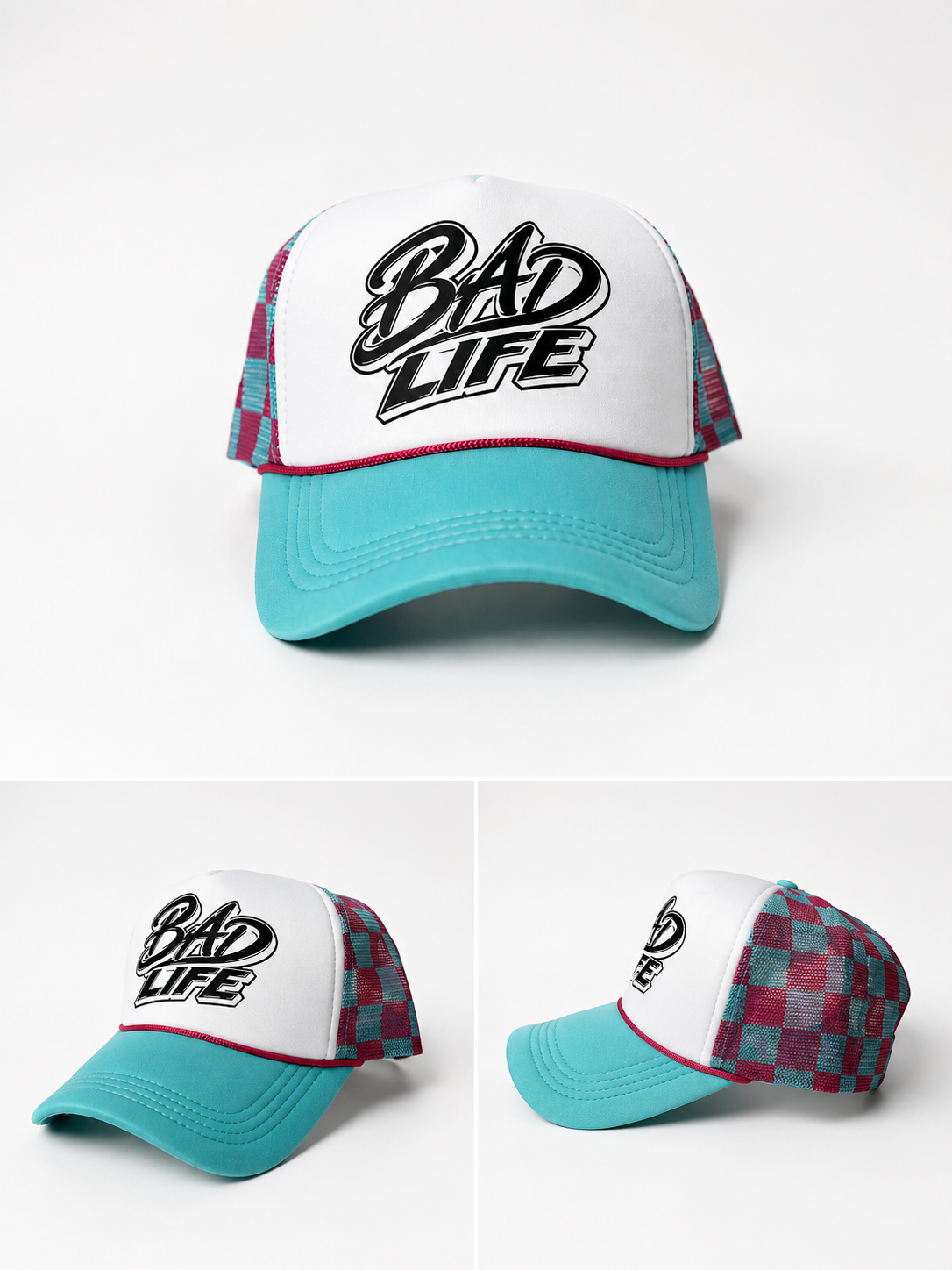 Checkered foam hat