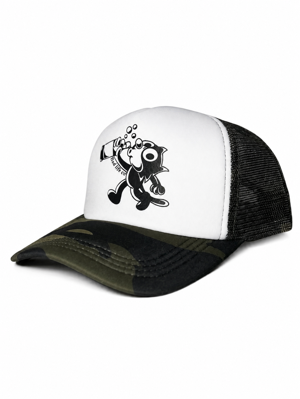 Camo foam hat