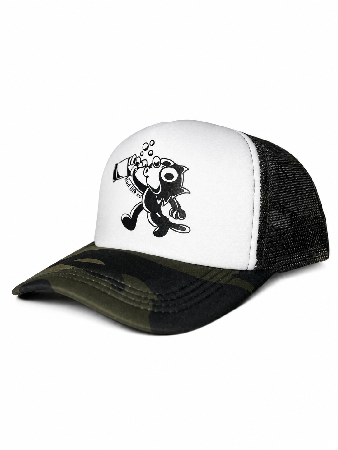 Camo foam hat