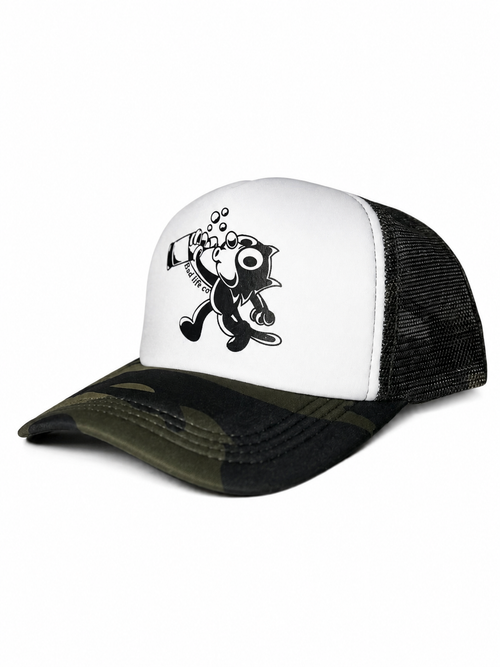 Camo foam hat