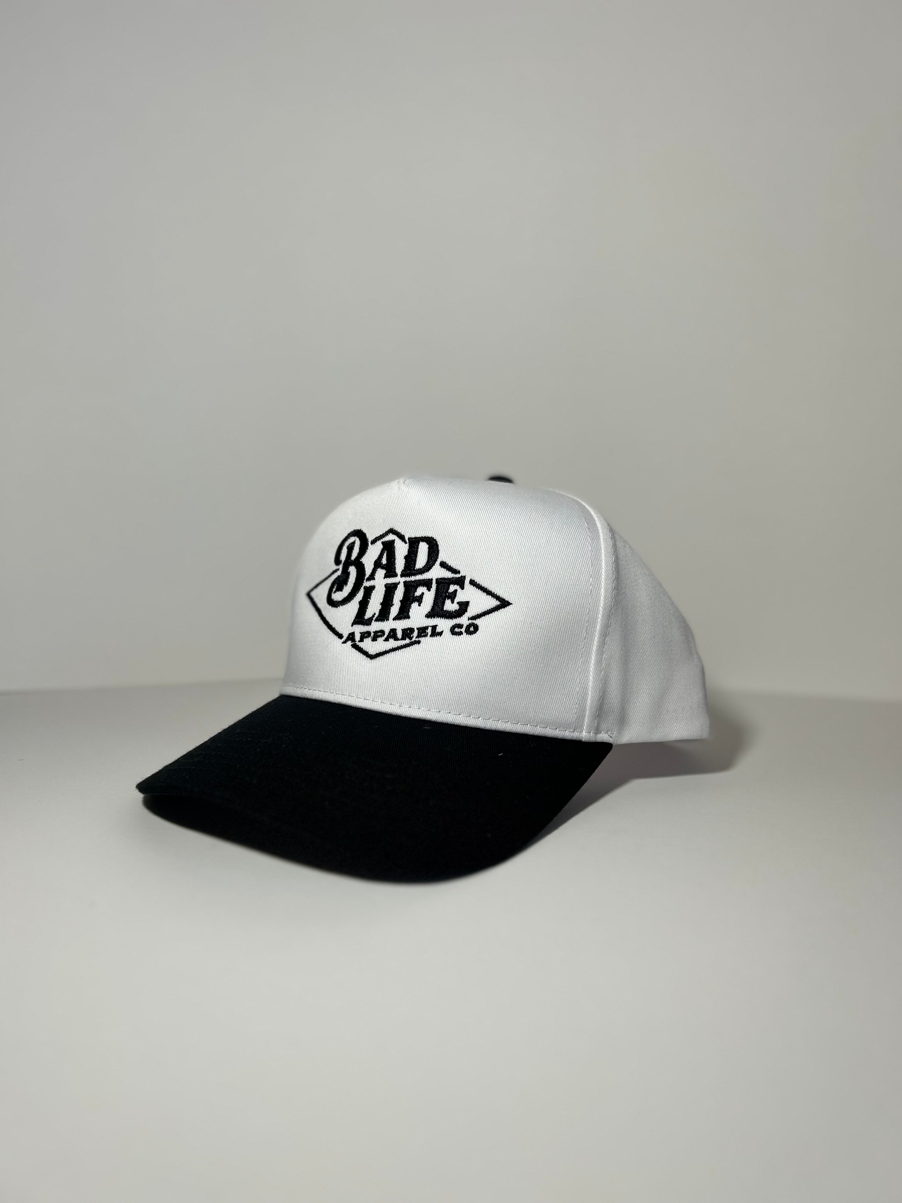 canvas white snapback trucker hat