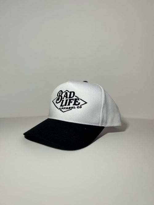 canvas white snapback trucker hat